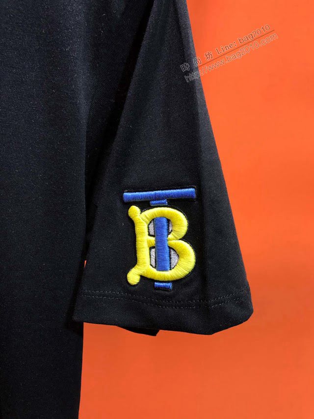 Burberry新款短袖 巴寶莉2020新款印花刺繡T恤 頂級品質  tzy2554